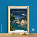 affiche et cadre le port de la roche bernard