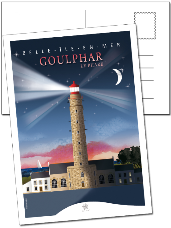 le phare de Gouplar à Belle île en mer dans le morbihan