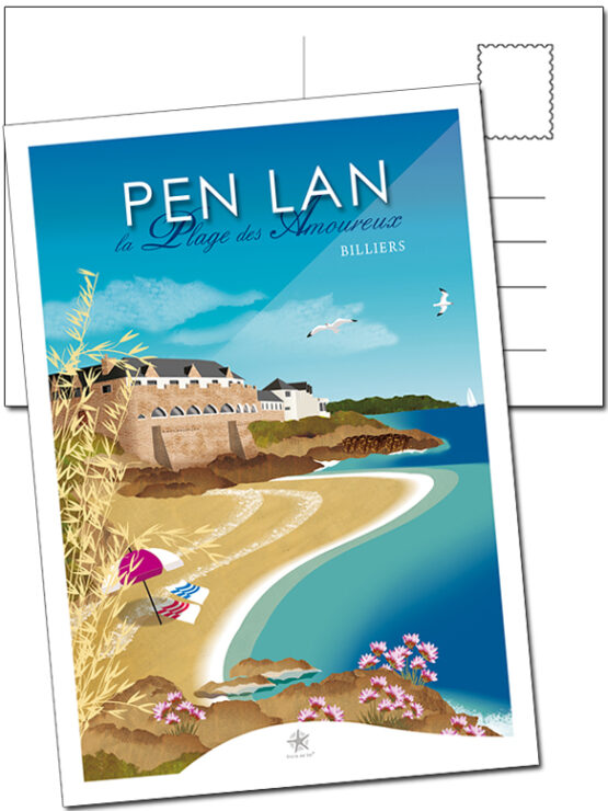 Au pied de rochevilaine se trouve la plage des amoureux sur la pointe de pen-lan à Billiers