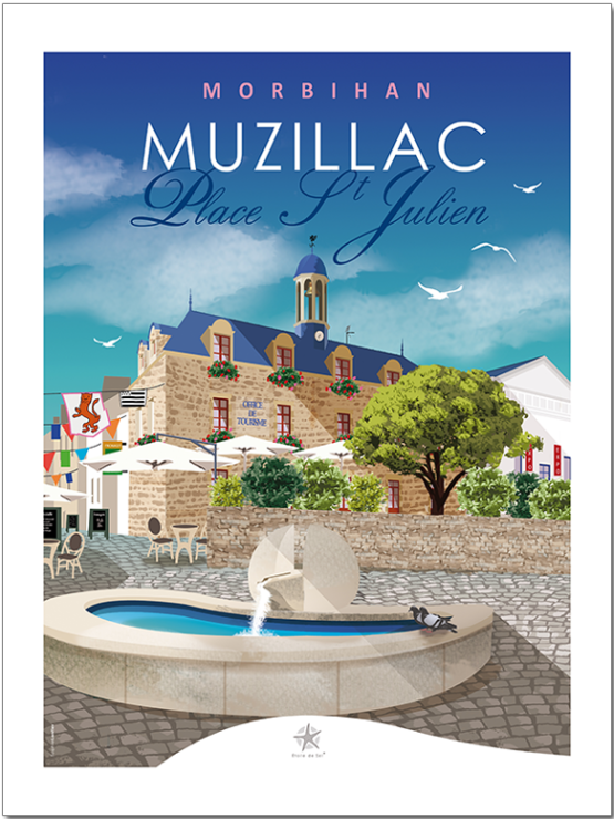 place du marché à muzillac dans le Morbihan