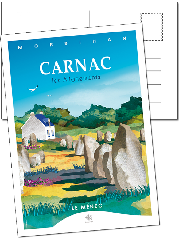 carte des menhirs de Carnac