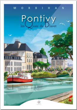 carte de l'office de tourisme de pontivy