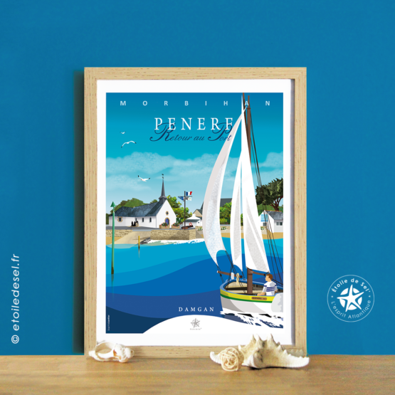 port maritime de Penerf à Damgan avec un cadre