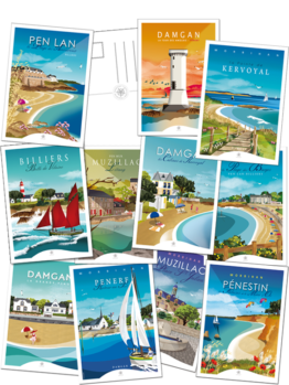 lot de cartes baie de Vilaine