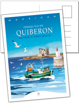 carte Turpault Quiberon