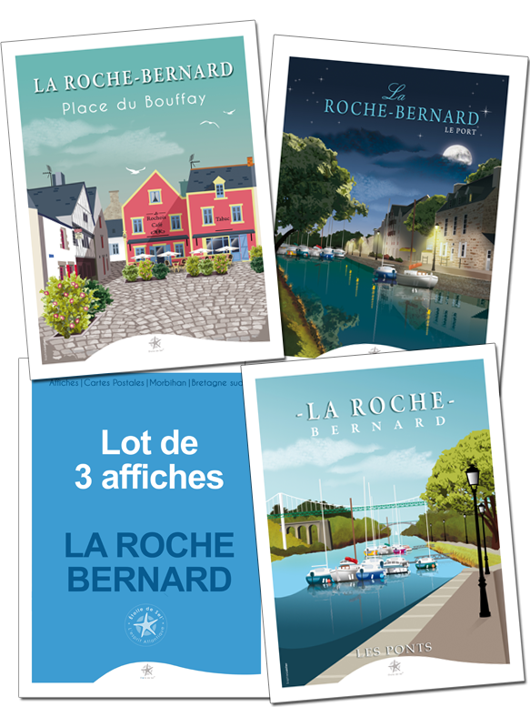 3 affiches de la Roche-Bernard