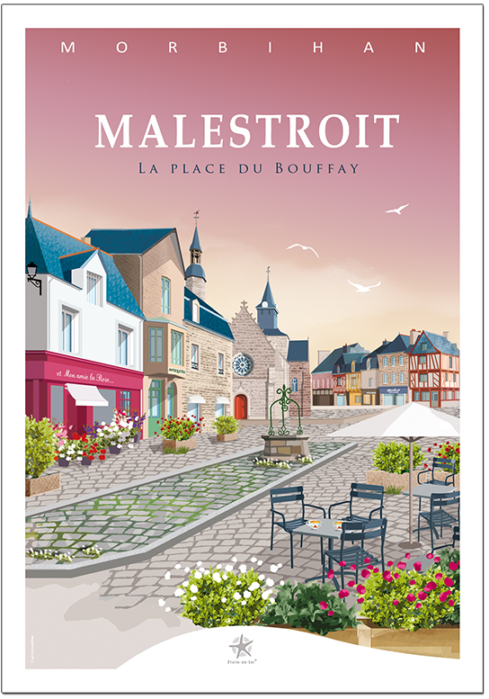 place de l'église Malestroit