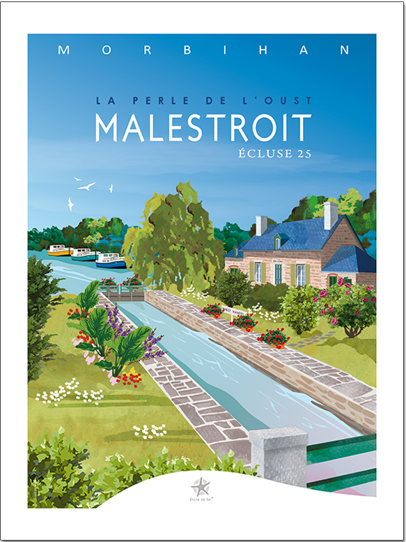 malestroit l'écluse de la Hataie