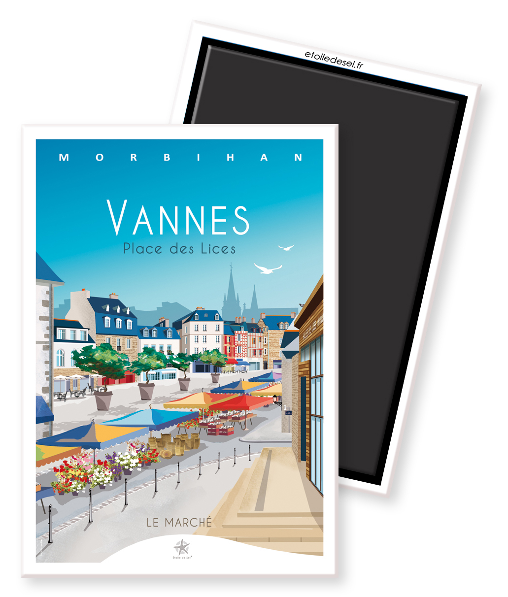 Magnet Vannes place des lices magnet place des lices
