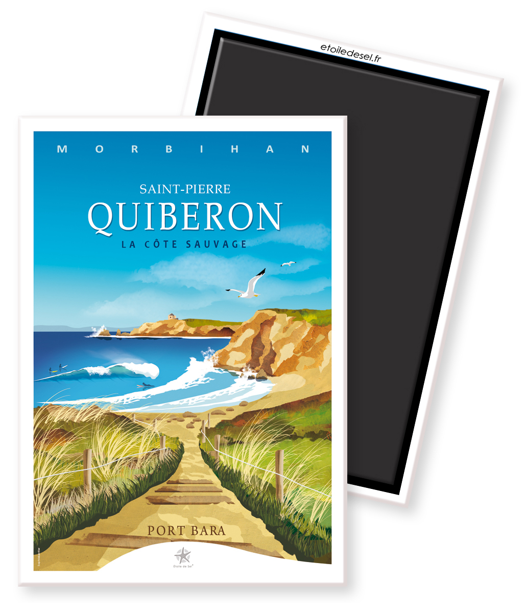 magnet quiberon côte sauvage magnet côte sauvage quiberon