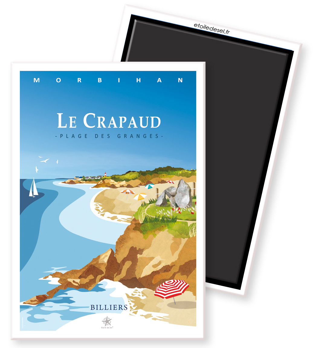 magnet plage des granges le crapaud à billiers magnet de la plage des grange à billiers