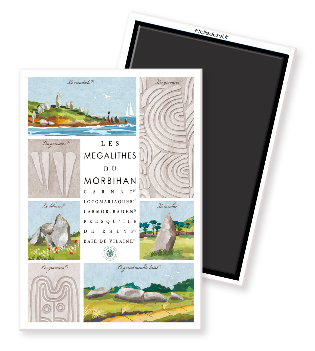 Magnet dolmen cairn gravure menhir