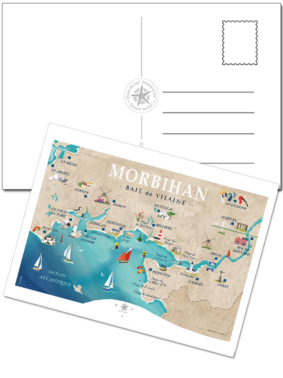 carte de damgan penvins billiers pénestin dumet muzillac ambon